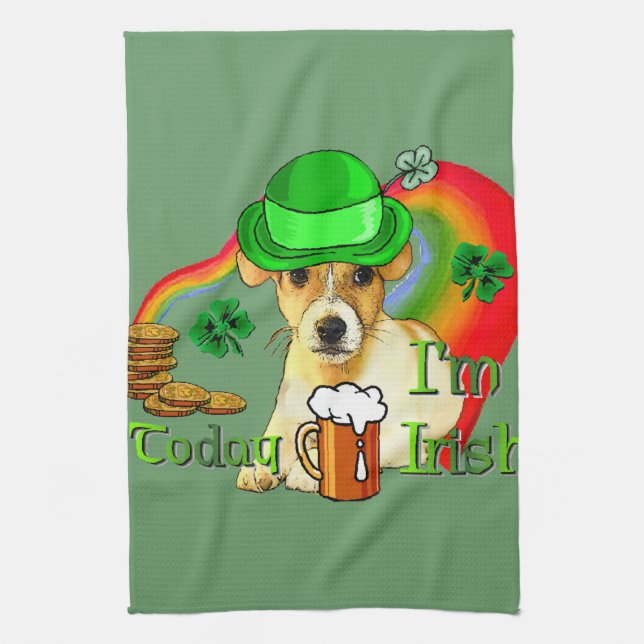 Linge De Cuisine Jack Russell Terrier St patrick (Vertical)