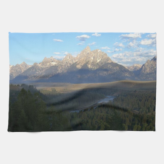 Linge De Cuisine Jackson Hole Mountains (Grand Teton National Park) (Horizontal)