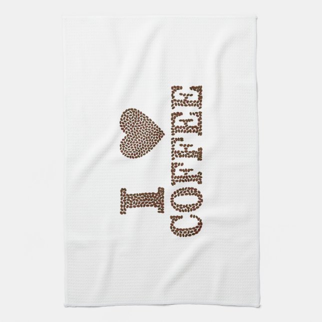 Linge De Cuisine J'adore le café (Vertical)