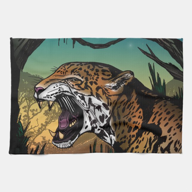 Linge De Cuisine Jaguar (Horizontal)