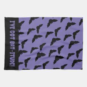 Linge De Cuisine J'ai de la barbe ! Chauve violette et noire