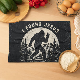 Linge De Cuisine J'ai trouvé Jésus mais je cherche toujours Bigfoot