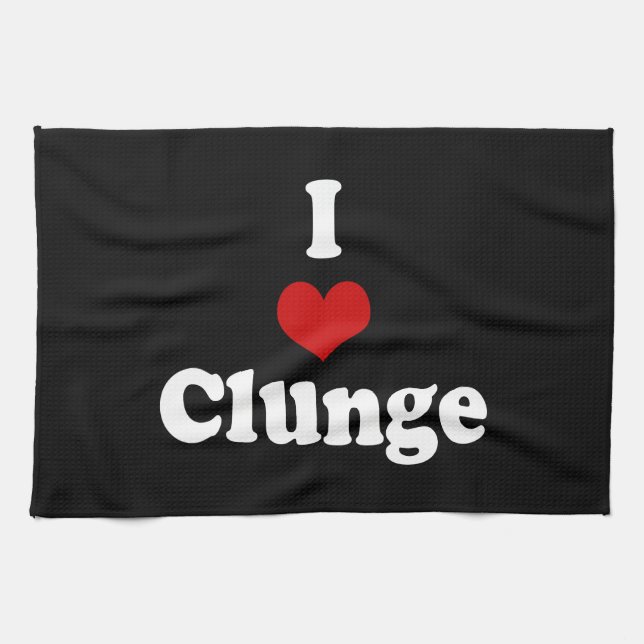 LINGE DE CUISINE J'AIME LA CLUNGE {HEART} (Horizontal)