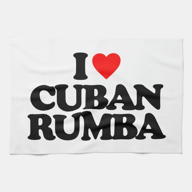 LINGE DE CUISINE J'AIME LA RUMBA CUBAINE (Horizontal)