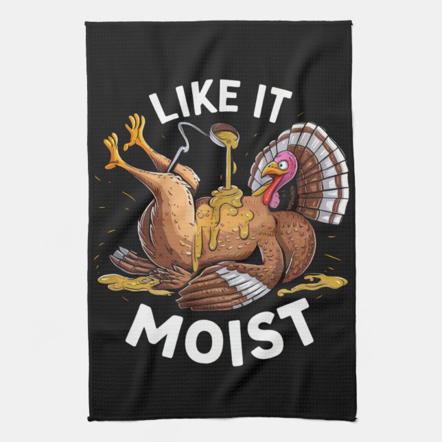Linge De Cuisine J'aime la sauce de dinde de Thanksgiving humide (Vertical)