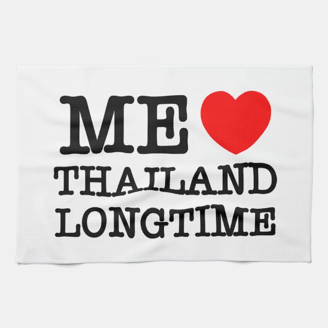 LINGE DE CUISINE J'AIME LA THAÏLANDE LONGTEMPS (Horizontal)