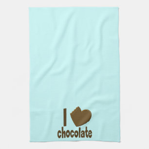 Linge De Cuisine J'aime le chocolat au coeur