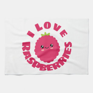 Linge De Cuisine J'aime les framboises