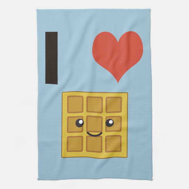 Linge De Cuisine J'aime les gaufres (Vertical)