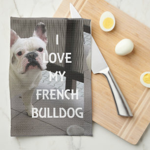 Linge De Cuisine J'Aime Mon Chien À Balle Français