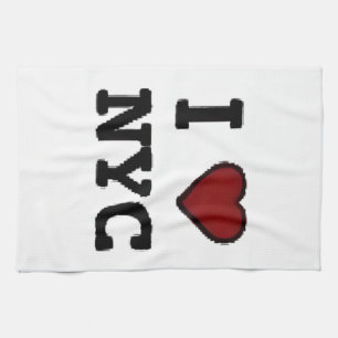Linge De Cuisine J'aime NYC cœur