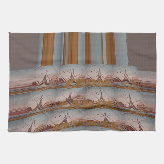 Linge De Cuisine J'aime Paris (Horizontal)