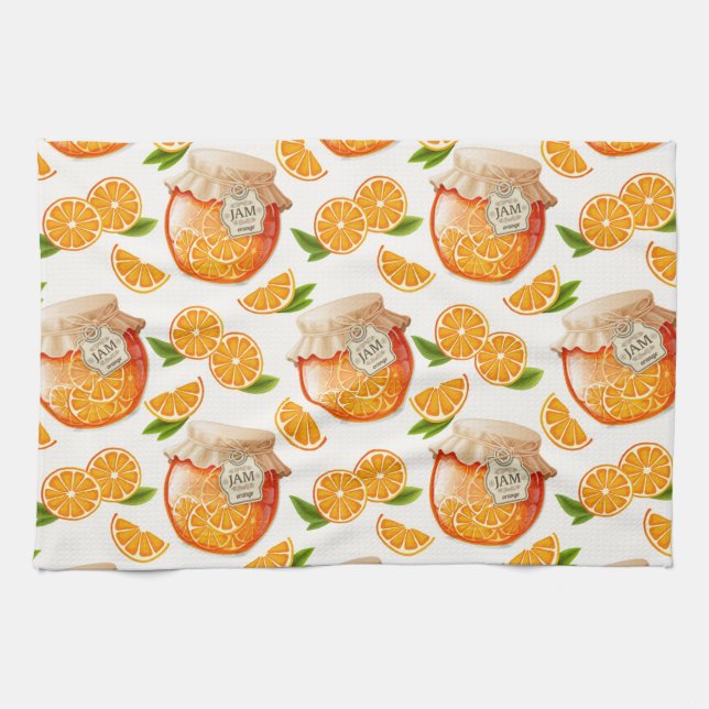 Linge De Cuisine Jam orange (Horizontal)