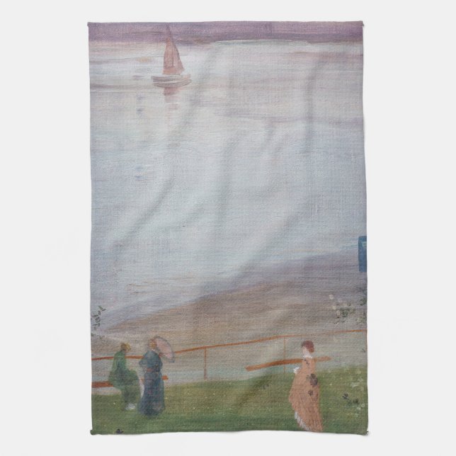 Linge De Cuisine James Whistler - Variations en violet et vert (Vertical)