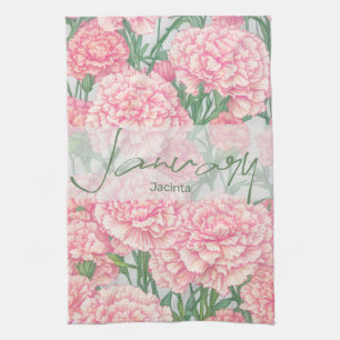Linge De Cuisine Janvier Fleur de naissance Chrysanthème