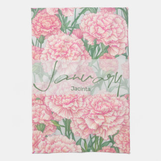 Linge De Cuisine Janvier Fleur de naissance Chrysanthème