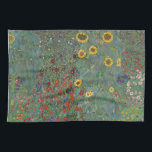 Linge De Cuisine Jardin agricole Tournesols par Gustav Klimt Peintu<br><div class="desc">Peintre autrichien impérial Gustav Klimt's chef-d'oeuvre : Jardin agricole avec tournesols</div>