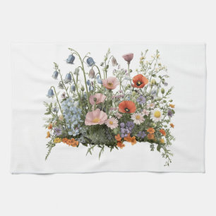 Linge De Cuisine Jardin botanique de fleurs de prairie fleurie