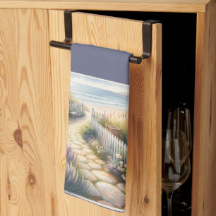 Linge De Cuisine Jardin de Cottage Chemin vers la Mer