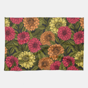 Linge De Cuisine Jardin de Dahlia