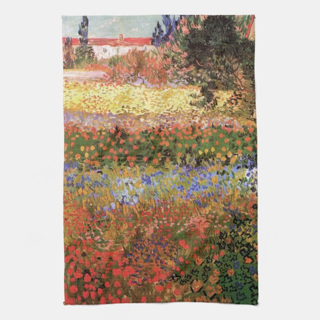 Linge De Cuisine Jardin de fleurs par Vincent van Gogh (Vertical)