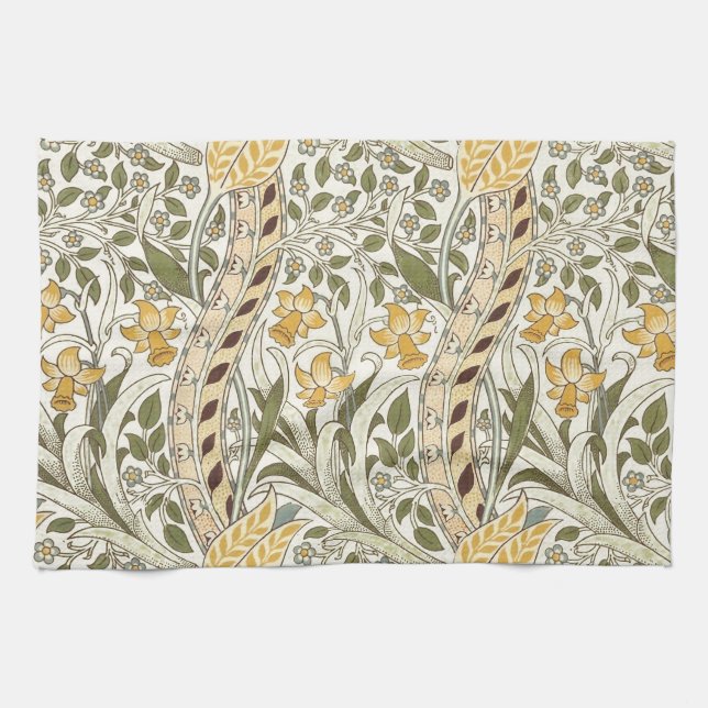 Linge De Cuisine Jardin de jonquilles de William Morris Fleur Class (Horizontal)