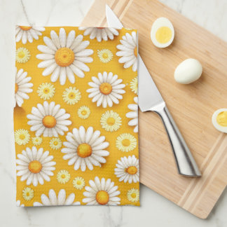 Linge De Cuisine Jardin de marguerites dorées