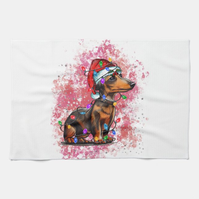 Linge De Cuisine Jardin de Noël (Horizontal)