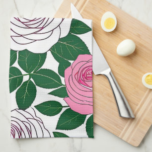 Linge De Cuisine Jardin de roses en ligne artistique audacieuse