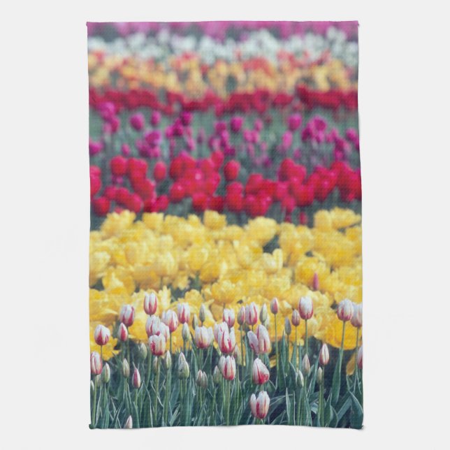 Linge De Cuisine Jardin de tulipes dans la vallée de Skagit, (Vertical)