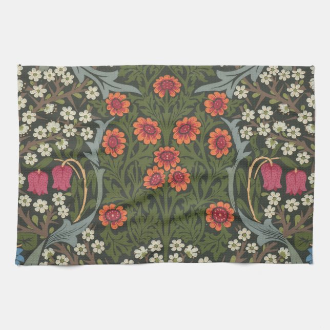 Linge De Cuisine Jardin Fleur Classique de Prunellier de William Mo (Horizontal)