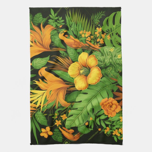 Linge De Cuisine Jardin Fleur Fleur Plante Vert Nature (Vertical)