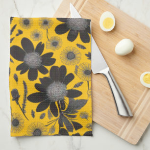 Linge De Cuisine Jardin Fleur sauvage Dusky - Modèle Floral Vintage
