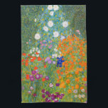 Linge De Cuisine Jardin fleuri | Gustav Klimt<br><div class="desc">Jardin aux fleurs (1905-1907) de l'artiste autrichien Gustav Klimt. La peinture d'art original est l'huile sur toile avec un paysage abstrait lumineux de fleurs colorées. Utilisez les outils de conception pour ajouter du texte personnalisé ou personnaliser l'image.</div>