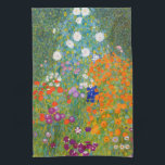 Linge De Cuisine Jardin fleuri | Gustav Klimt<br><div class="desc">Jardin aux Fleurs (1905-1907) de l’artiste autrichien Gustav Klimt est un chef-d’oeuvre vibrant de l’art du début du XXe siècle. Cette scène luxuriante et impressionniste déborde de fleurs colorées dans une tapisserie de la nature fascinante, reflétant le style décoratif de Klimt et l’amour pour les motifs floraux. Les textures riches...</div>