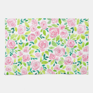 Linge De Cuisine Jardin rose