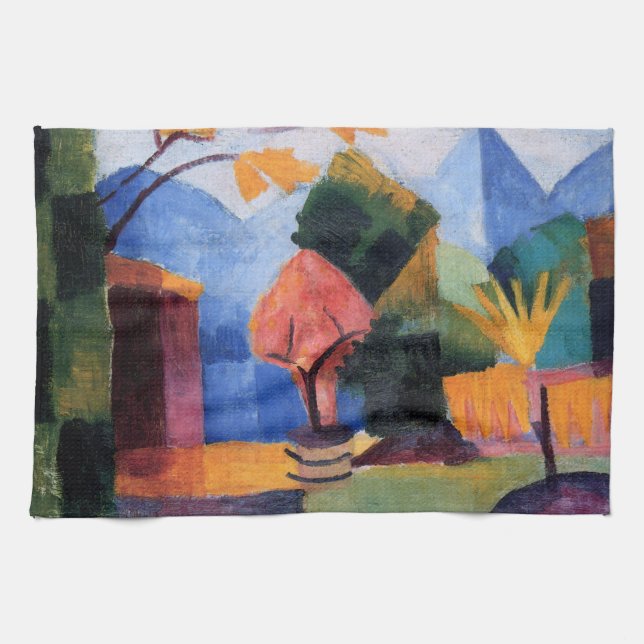 Linge De Cuisine Jardin sur le lac de Thoune par August Macke, Art  (Horizontal)