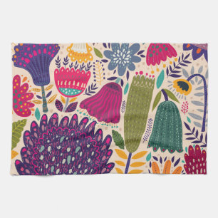 Linge De Cuisine Jardin tropical : collection motif de printemps.