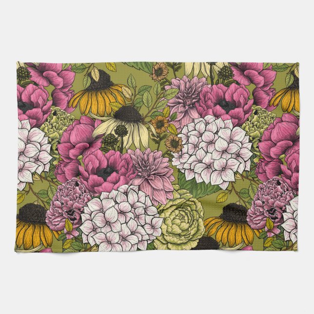 Linge De Cuisine Jardins floraux 2 (Horizontal)