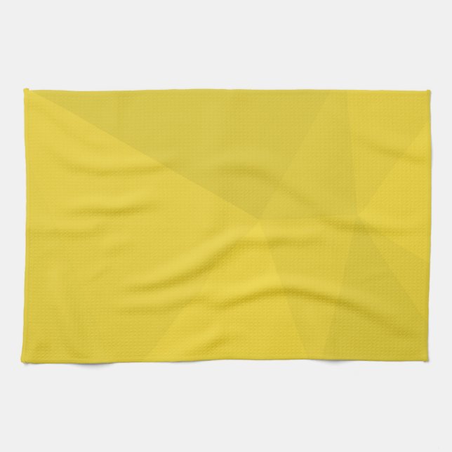 Linge De Cuisine Jaune, simple, moderne, cool, art géométrique tend (Horizontal)