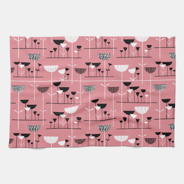 Linge De Cuisine Jazz moderne - Rose e3868f (Horizontal)