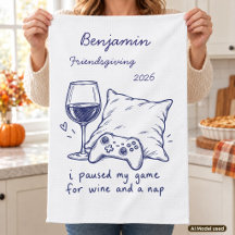 Je ai mis mon jeu en pause pour du vin et une sies