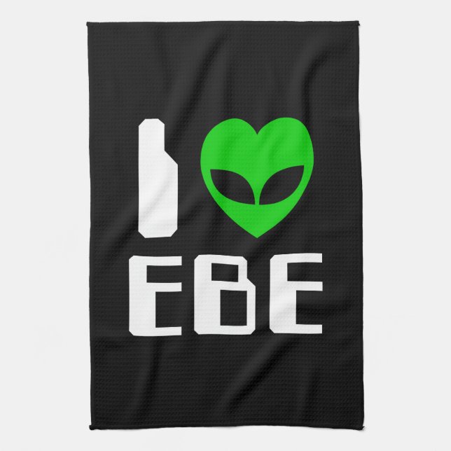 Linge De Cuisine Je Alien Heart EBE (Vertical)