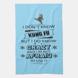 Linge De Cuisine Je ne sais pas Kung Fu mais je sais que c'est fou