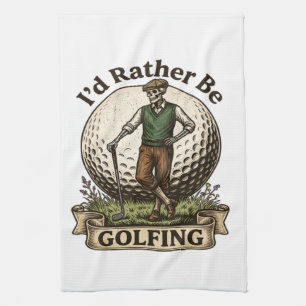 Linge De Cuisine Je préférerais jouer au golf 