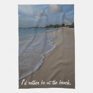 Linge De Cuisine Je serais plutôt à la plage