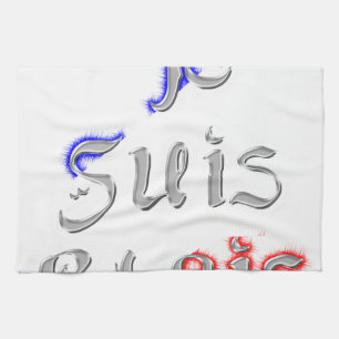 Linge De Cuisine Je Suis Paris I Love Paris Texte Art Imprimer