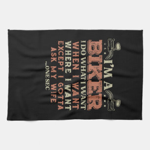 Linge De Cuisine Je suis un motard je fais ce que je veux drôle de