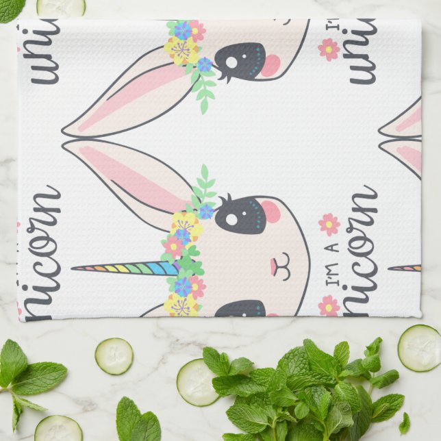 Linge De Cuisine Je suis une Licorne (Plié)
