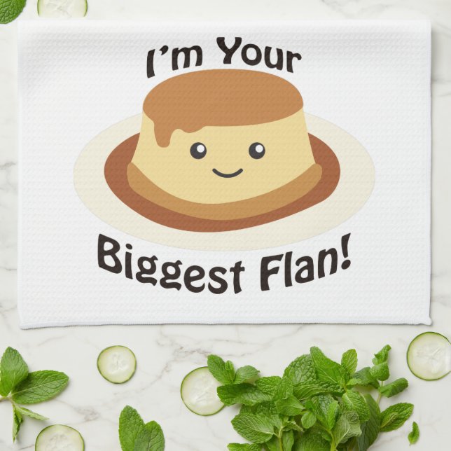 Linge De Cuisine Je suis votre plus grand flan ! (Plié)
